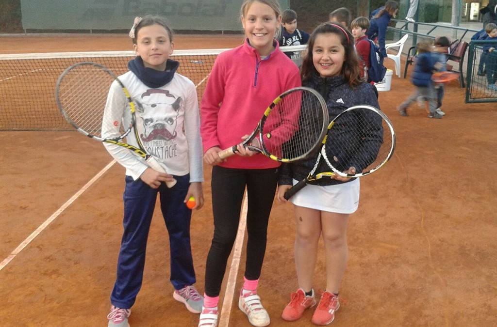 Empat a 2 entre l’Aleví Femení B del Monterols i el CT Sant Salvador A en la Lliga Catalana de Tennis