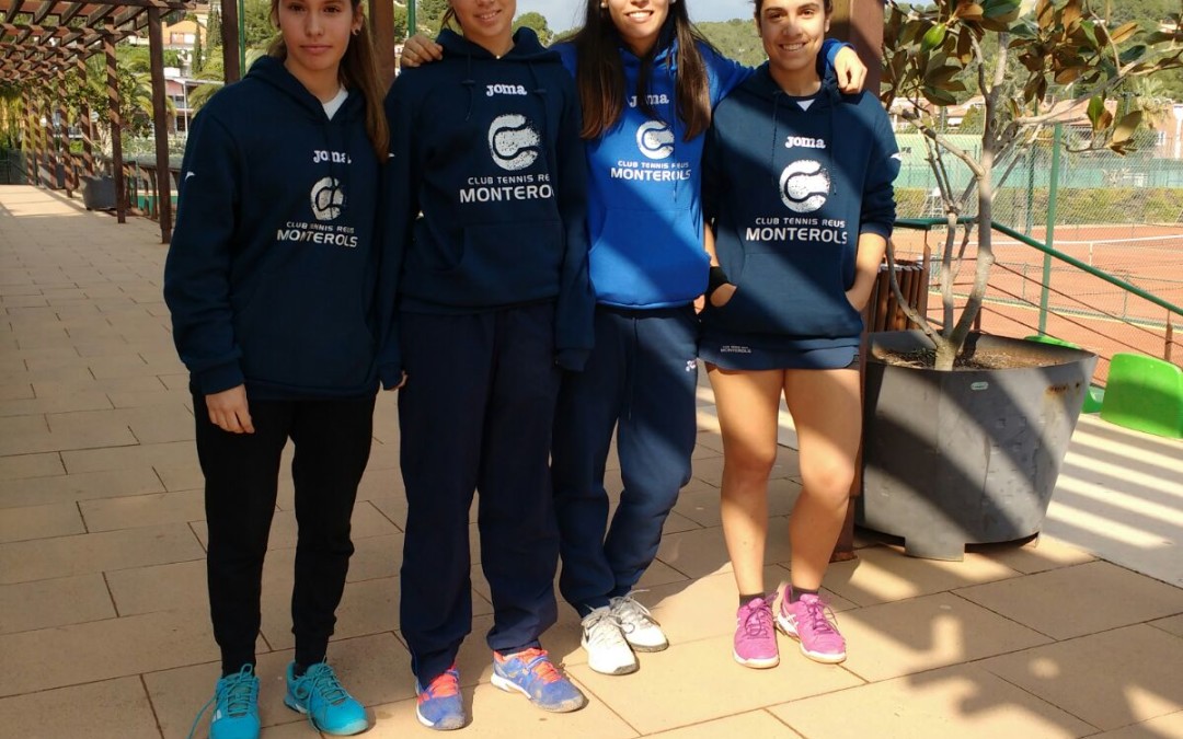 Empat a 2 del júnior femení contra el Tennis Tarragona en la Lliga Catalana de tennis