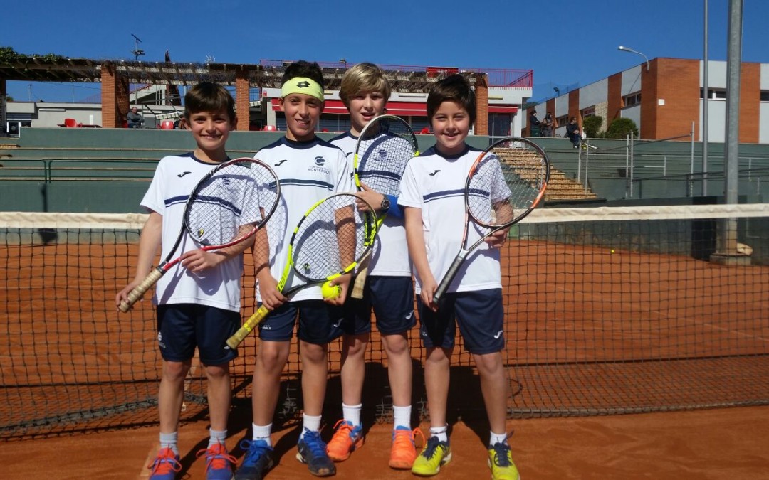 Victòria sòlida de l’aleví masculí contra el Nàstic en la Lliga Catalana de tennis