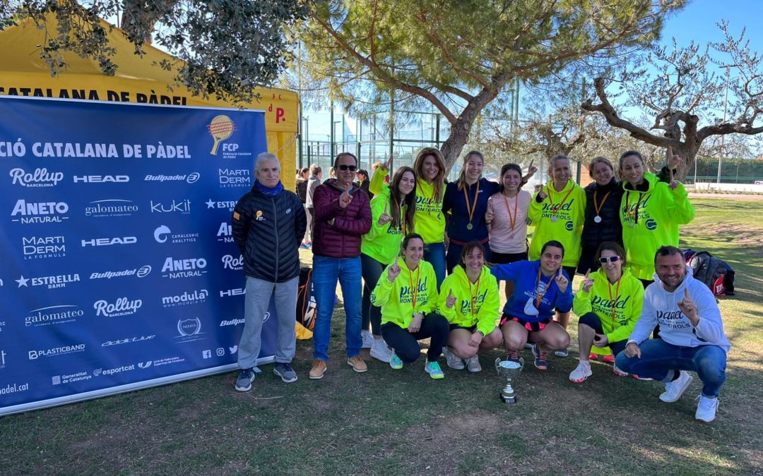 L’equip de pàdel femení del Monterols aconsegueix l’ascens a 1a Catalana.