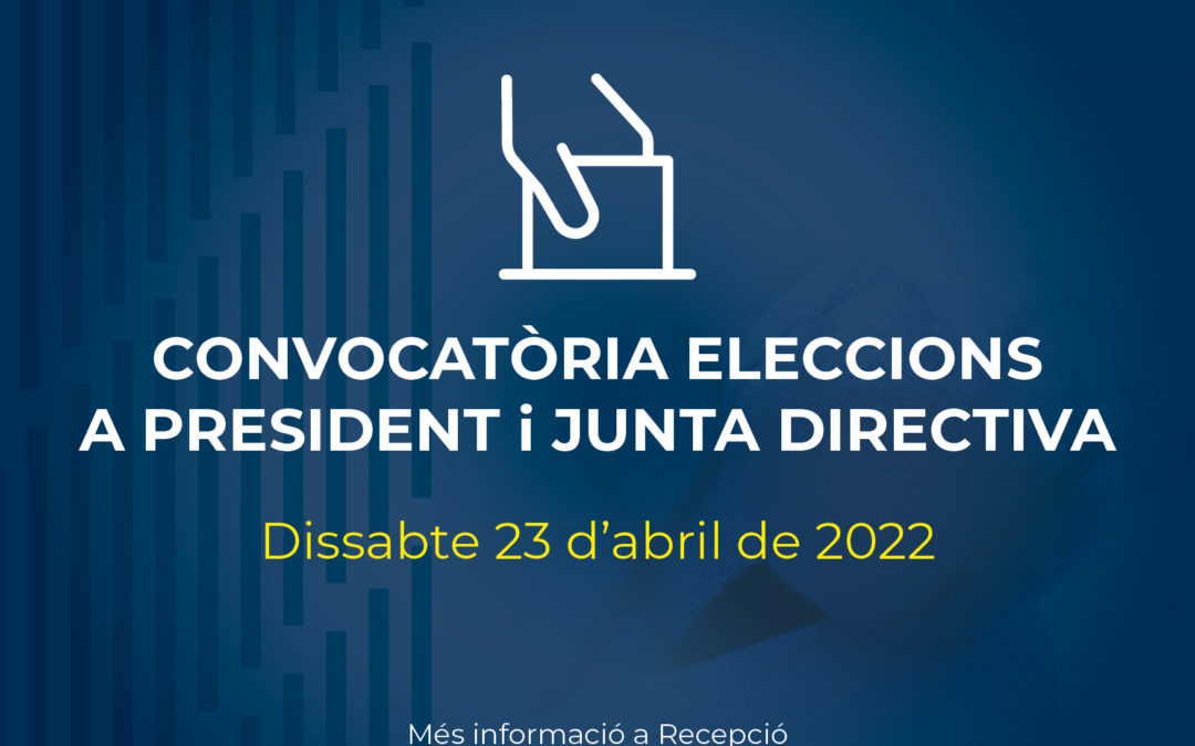 Convocatòria d’Eleccions a President i Junta Directiva 2022
