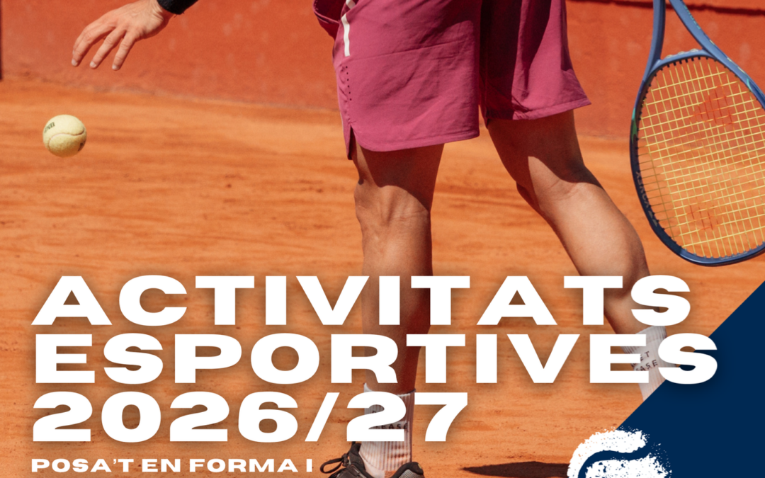 Obrim les inscripcions a les Escoles de Tennis i Pàdel 2026/27